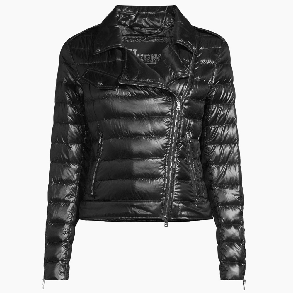 NWT Herno Quilted Down Moto Jacket, 4/40